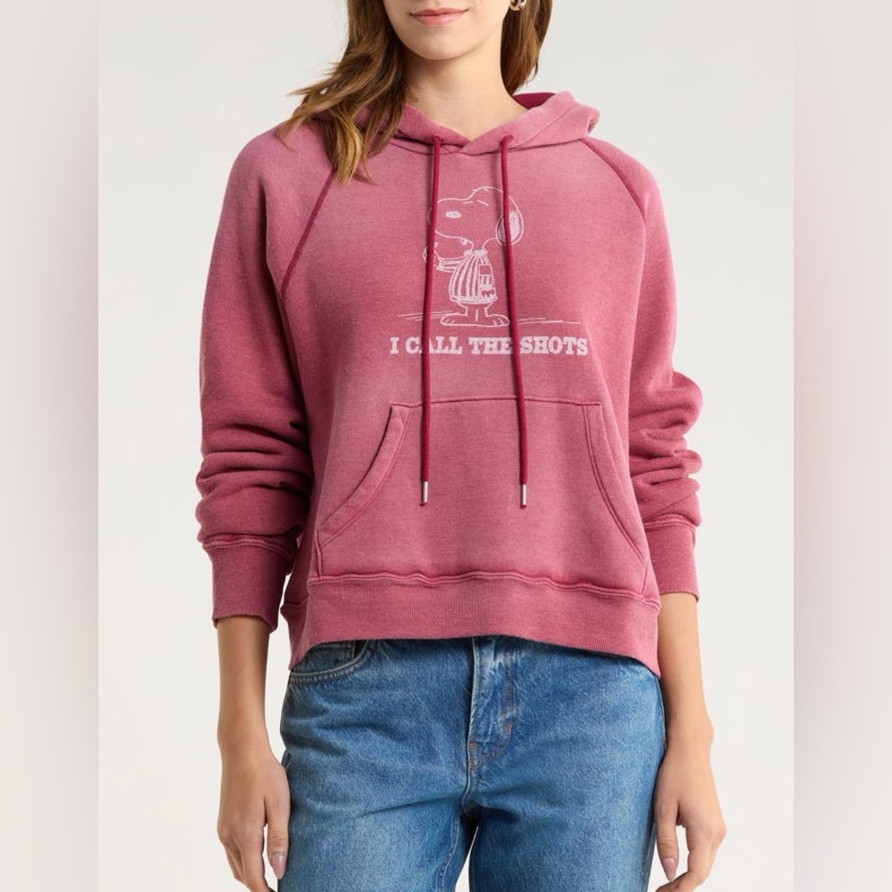 Re/Done Classic Peanuts Snoopy Thermal Lined Hoodie